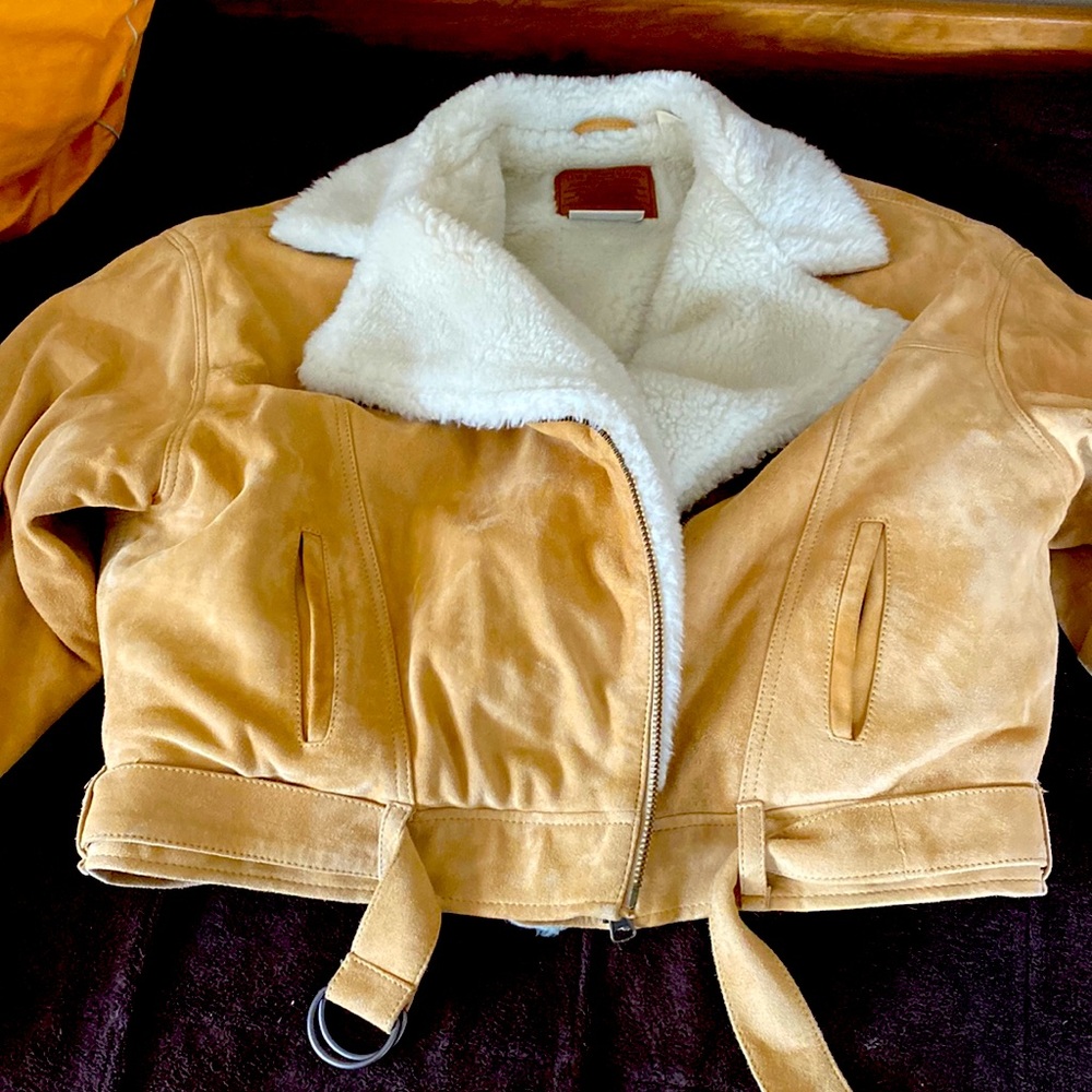 Levi’s suede bomber jacket